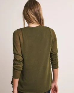 Anthology Olive Sheer Cardigan