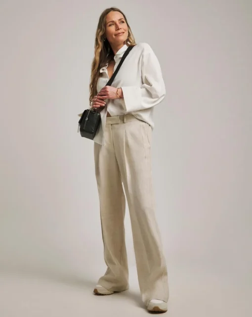Anthology Premium Linen Wide Leg Trousers