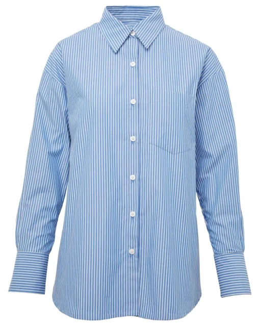 Anthology Stripe Cotton Poplin Oversized Shirt