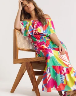 Bardot Maxi Beach Dress