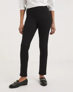 Bella Black Pull On Slim Leg Jeggings