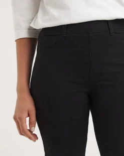 Bella Black Pull On Slim Leg Jeggings