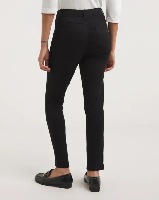 Bella Black Pull On Slim Leg Jeggings