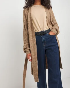 Belted Cable Cardigan