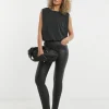 Black Coated Bella Slim Leg Jeggings