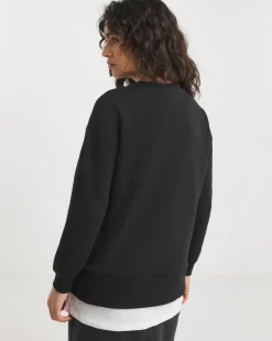 Black Double Layered Sweatshirt