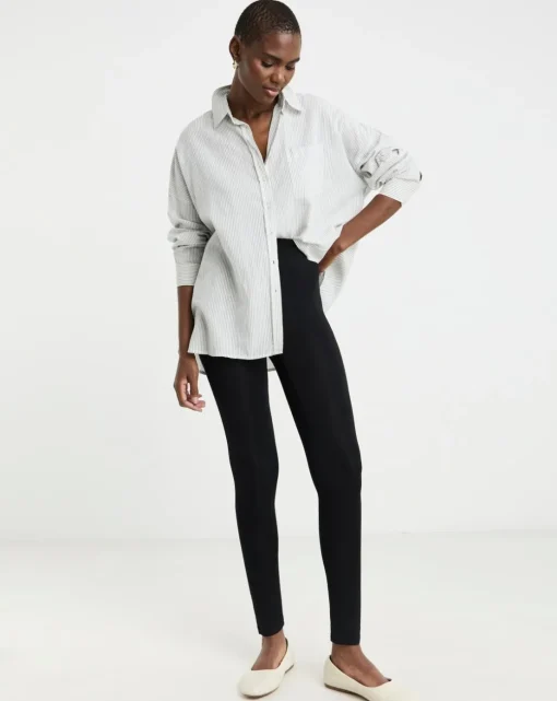 Black Jersey High Waisted Leggings
