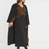 Black Ponte Column Skirt