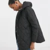 Black Short Quilted Jacket