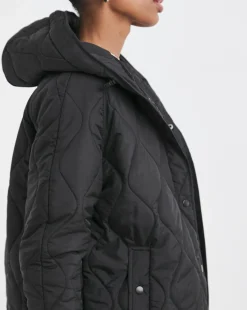 Black Short Quilted Jacket