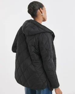 Black Short Quilted Jacket