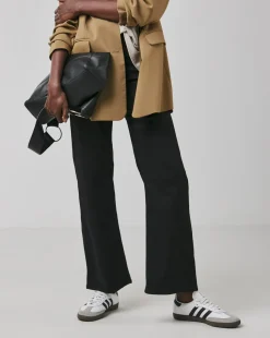 Black Stretch Wide Leg Jeggings