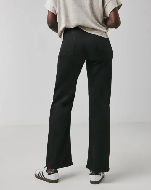 Black Stretch Wide Leg Jeggings