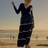 Black Tiered Maxi Skirt