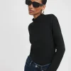 Black Turtle Neck Long Sleeve Top