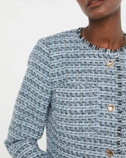 Blue Boucle Jacket