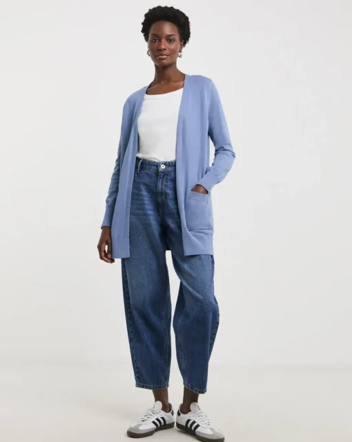 Blue Edge to Edge Cardigan