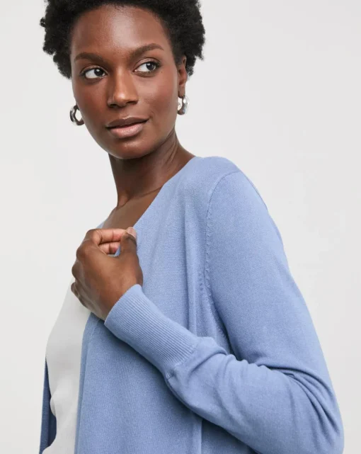 Blue Edge to Edge Cardigan