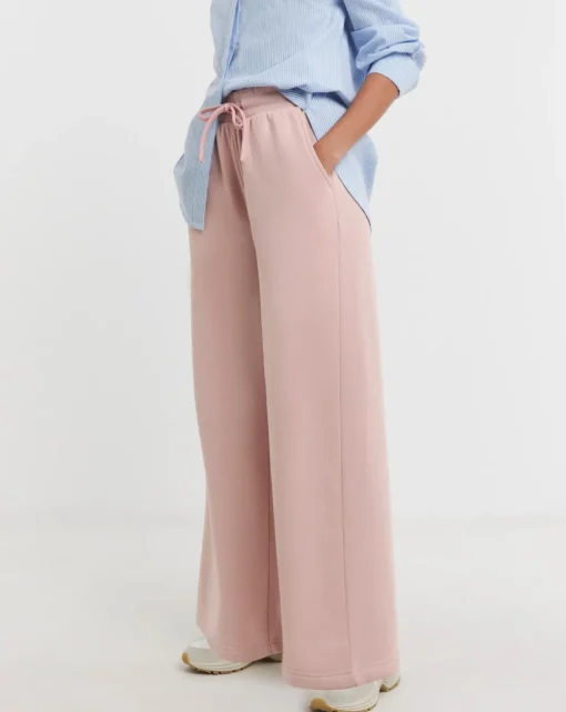 Blush Wide Leg Jogger
