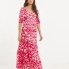 Bow Back Tier Maxi Dress