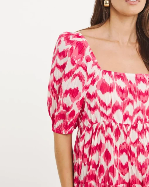 Bow Back Tier Maxi Dress