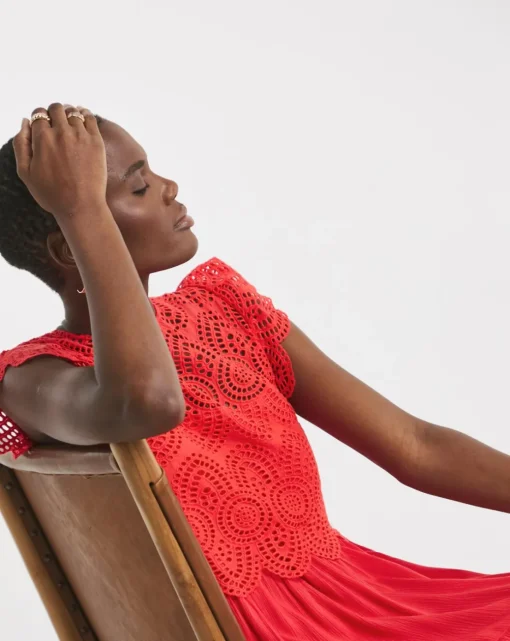 Broderie 2 - in - 1 Maxi Dress