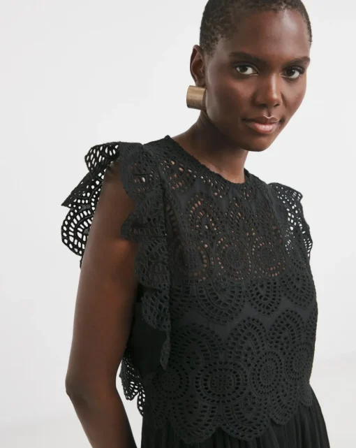 Broderie 2 - in - 1 Maxi Dress