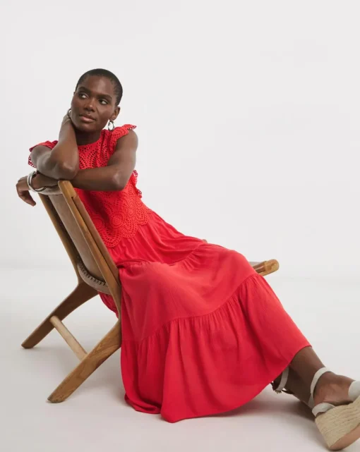 Broderie 2 - in - 1 Maxi Dress