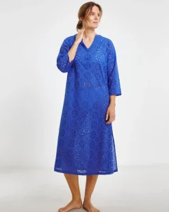 Broderie Anglaise Cotton Beach Dress
