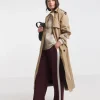 Burgundy Side Stripe Wide Leg Joggers
