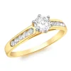 9 Carat Gold Cubic Zirconia Ring