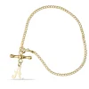 9 Carat Gold Tbar Curb Bracelet Personalised With 1 Initial