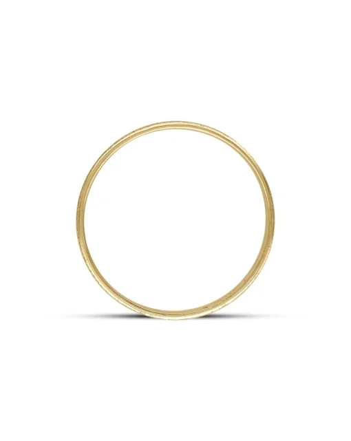 9 Carat Yellow Gold 2 tone Sparkle 4mm Wedding Ring