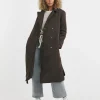 Chocolate Padded Robe Coat