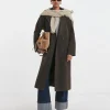 Chocolate Relaxed Oversized Maxi Coat