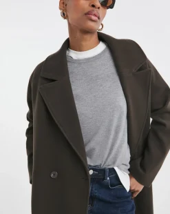 Chocolate Relaxed Oversized Maxi Coat