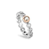 Clogau Celebration Sterling Silver Tennis Ring with Topaz