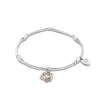 Clogau Forever Yours Sterling Silver Heart Affinity Bracelet with Topaz