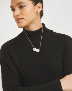 Cosy High Neck Chevron Ribbed Detail Jumper