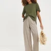 Crinkle Boxy Fluted Sleeve Top