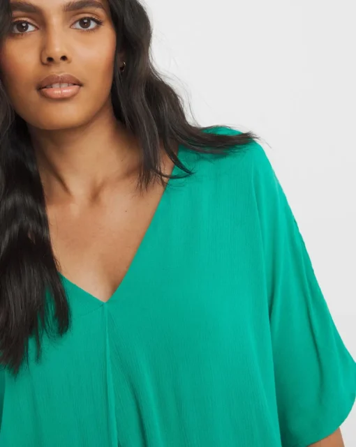 Crinkle Tunic Top