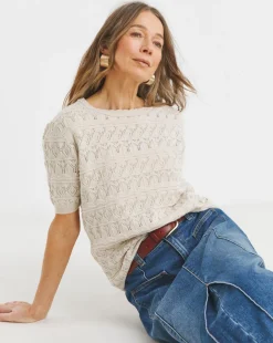 Crochet Short Sleeve Jumper