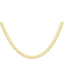 9CT Yellow Gold Flat Curb Chain