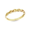 9ct Gold Diamond Cut Half Twist Ring