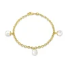 9ct Gold Pearl Drop Bracelet
