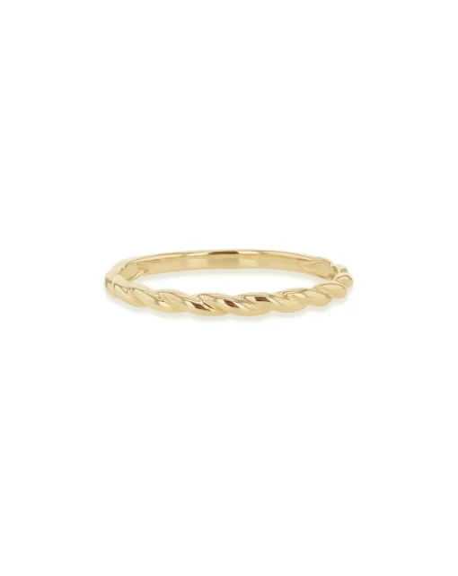 9ct Gold Twist Band Stack Ring