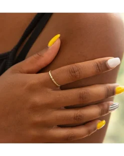9ct Gold Twist Band Stack Ring