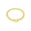 9ct Yellow Gold Cuban Link Chain Bracelet