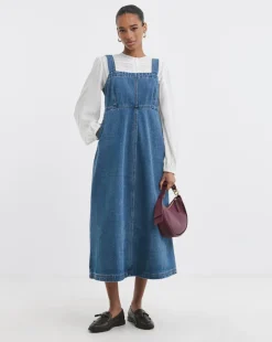 Denim Blue Apron Dress