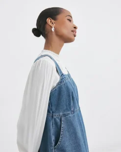 Denim Blue Apron Dress